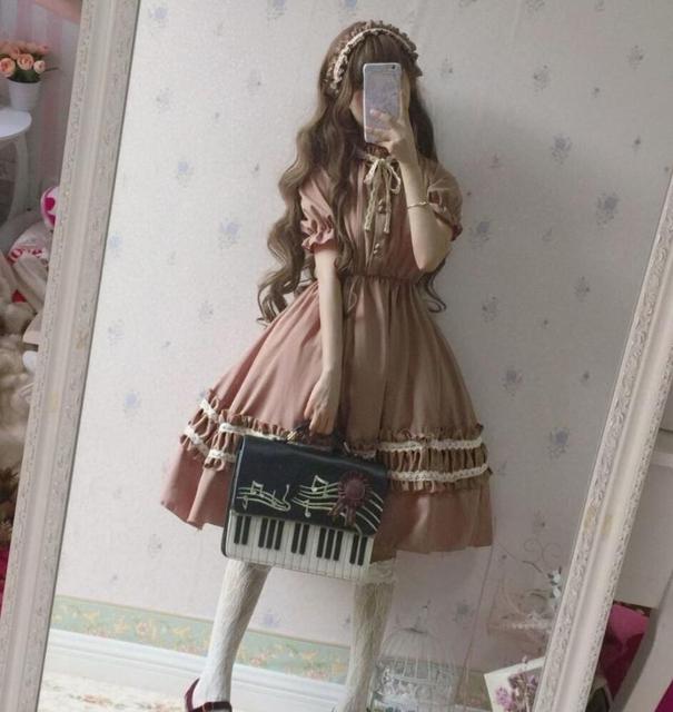 Harajuku Japanese Kawaii Sweet Lolita Dresses Vintage Retro Party Femme Robe Bowknot Cute Cosplay Dress One Size
Harajuku Japanese Kawaii Sweet Lolita Dresses Vintage Retro Party Femme Robe Bowknot Cute Cosplay Dress One Size