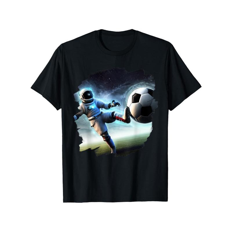 European sizes Funny Soccer in Space T-Shirt for Men Casual Short Sleeve Shirt with Durable Sublimation Print, Space-Themed Apparel 4XL чорний
European sizes Funny Soccer in Space T-Shirt for Men Casual Short Sleeve Shirt with Durable Sublimation Print, Space-Themed Apparel 4XL чорний