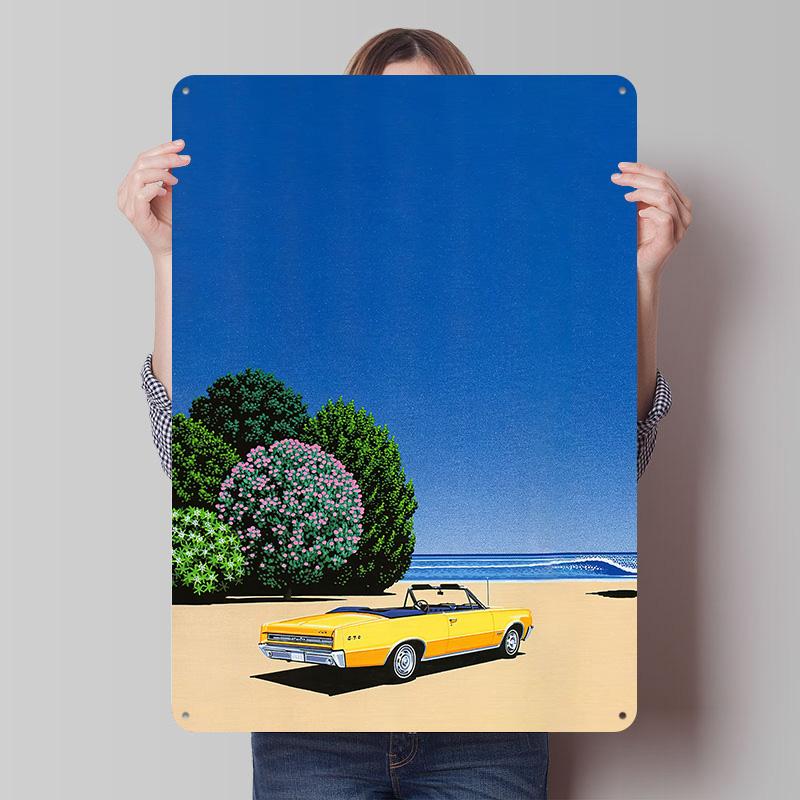 Hiroshi Nagai Yellow Convertible on Beach Printed Poster Customized Wall Art Retro Vintage Metal Tin Signs for Garage Home Decor 7.9x11.8In(20x30cm)
Hiroshi Nagai Yellow Convertible on Beach Printed Poster Customized Wall Art Retro Vintage Metal Tin Signs for Garage Home Decor 7.9x11.8In(20x30cm)