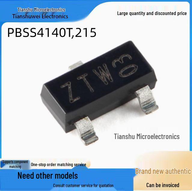 PBSS4140T NPN Transistor, SOT-23-3, 40V, 1A Low VCEsat (BISS)
PBSS4140T NPN Transistor, SOT-23-3, 40V, 1A Low VCEsat (BISS)