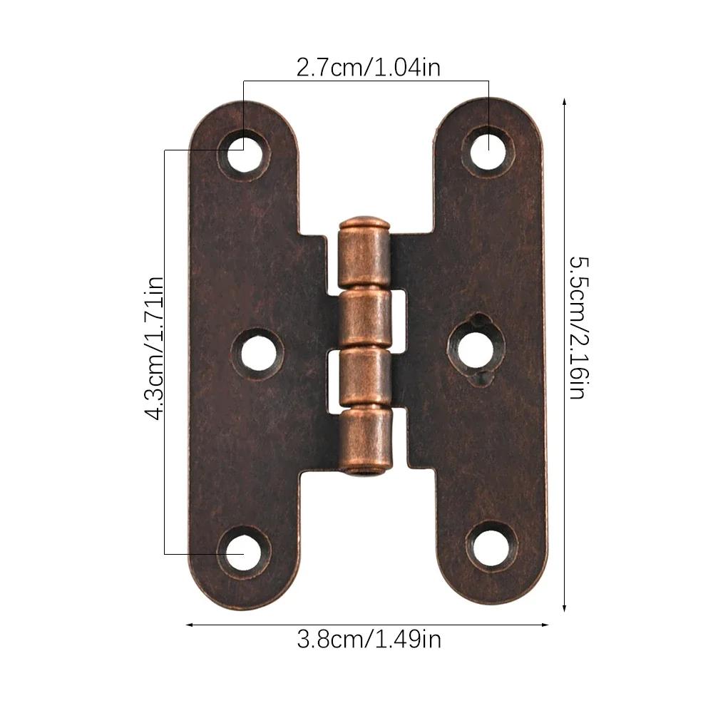 2pcs Metal H-shape Hinge w/screw Invisible Cabinet Hinges 6 Holes Antique Bronze Red Copper Decor Jewelry Box Furniture Fittings
2pcs Metal H-shape Hinge w/screw Invisible Cabinet Hinges 6 Holes Antique Bronze Red Copper Decor Jewelry Box Furniture Fittings