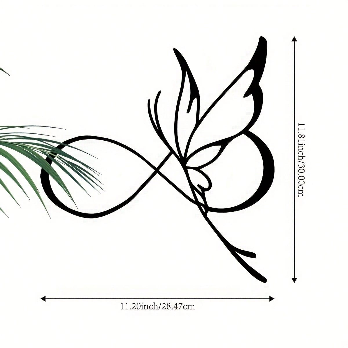 Metal Butterfly Wall Art Infinity Symbol Modern Decor Black Steel Indoor Outdoor 29x30
Metal Butterfly Wall Art Infinity Symbol Modern Decor Black Steel Indoor Outdoor 29x30
