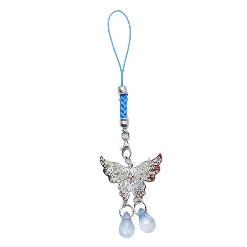 Stylish Butterfly Beaded Mobile Phone Strap Anti-Lost Chain Hangings Jewelry Simple Keycahins for Keys Bags and Phones
Stylish Butterfly Beaded Mobile Phone Strap Anti-Lost Chain Hangings Jewelry Simple Keycahins for Keys Bags and Phones