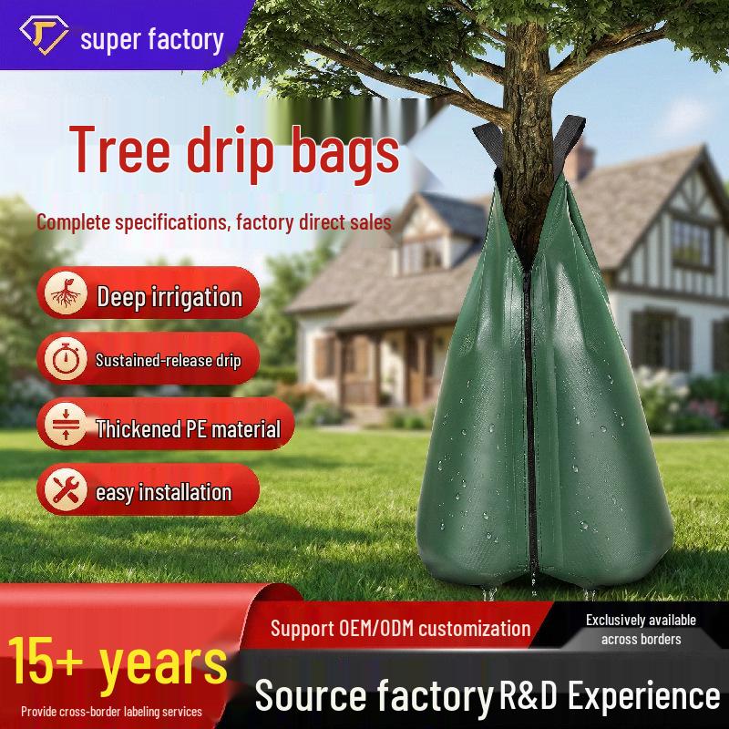 High-Grade Thickened PE Orchard Tree Drip Irrigation Water Bag for Municipal Greening PE Regular 20 Gallons зелёный
High-Grade Thickened PE Orchard Tree Drip Irrigation Water Bag for Municipal Greening PE Regular 20 Gallons зелёный