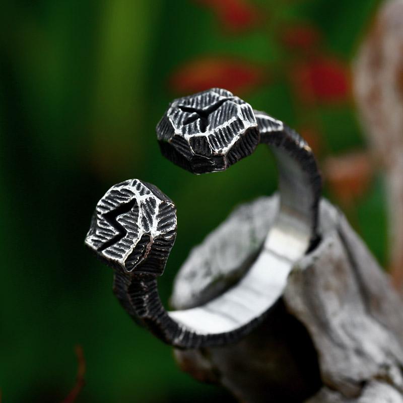 BEIER 2023 New Style 316L Stainless Steel Viking Runes Amulet Opening Ring Retro High Polished Ring For Men Couple Jewelry 13
BEIER 2023 New Style 316L Stainless Steel Viking Runes Amulet Opening Ring Retro High Polished Ring For Men Couple Jewelry 13