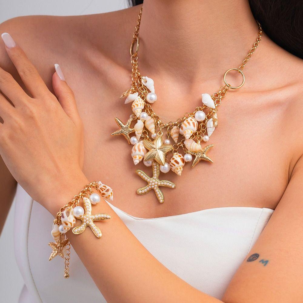 Adjustable Shell Starfish Waist Chain Bohemian Women s Necklace Trendy Bikini Body Chain Summer Bracelets
Adjustable Shell Starfish Waist Chain Bohemian Women s Necklace Trendy Bikini Body Chain Summer Bracelets
