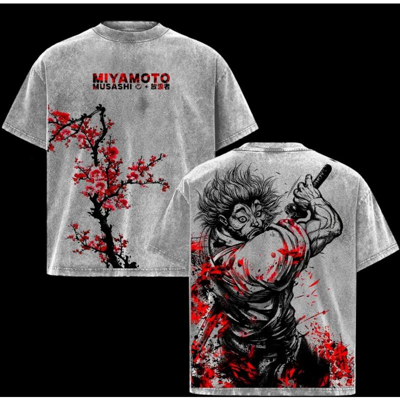 Japanese Manga Printed T-shirt Men Women Clothing Vintage Y2k Washed Oversized T Shirt Summer Short Sleeve Cotton Tee Tops S серый
Japanese Manga Printed T-shirt Men Women Clothing Vintage Y2k Washed Oversized T Shirt Summer Short Sleeve Cotton Tee Tops S серый
