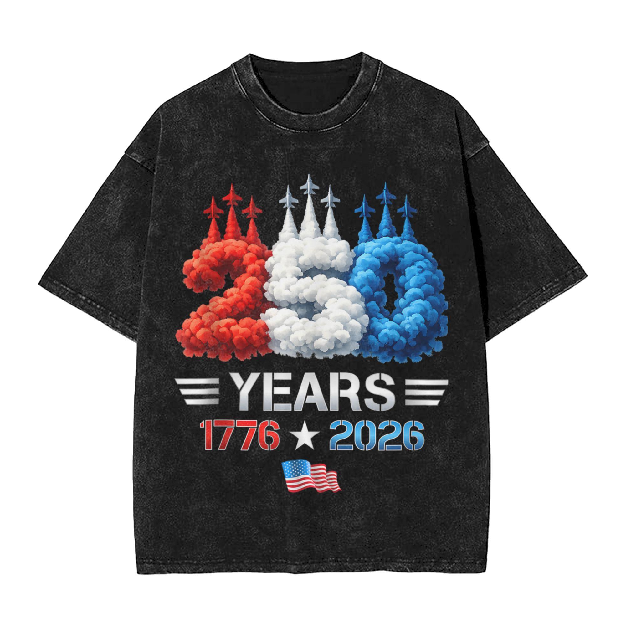 Years of Freedom US Flag Graphic T Shirt Vintage Washed Unisex Patriotic Short Sleeve Streetwear Tee Tops S
Years of Freedom US Flag Graphic T Shirt Vintage Washed Unisex Patriotic Short Sleeve Streetwear Tee Tops S