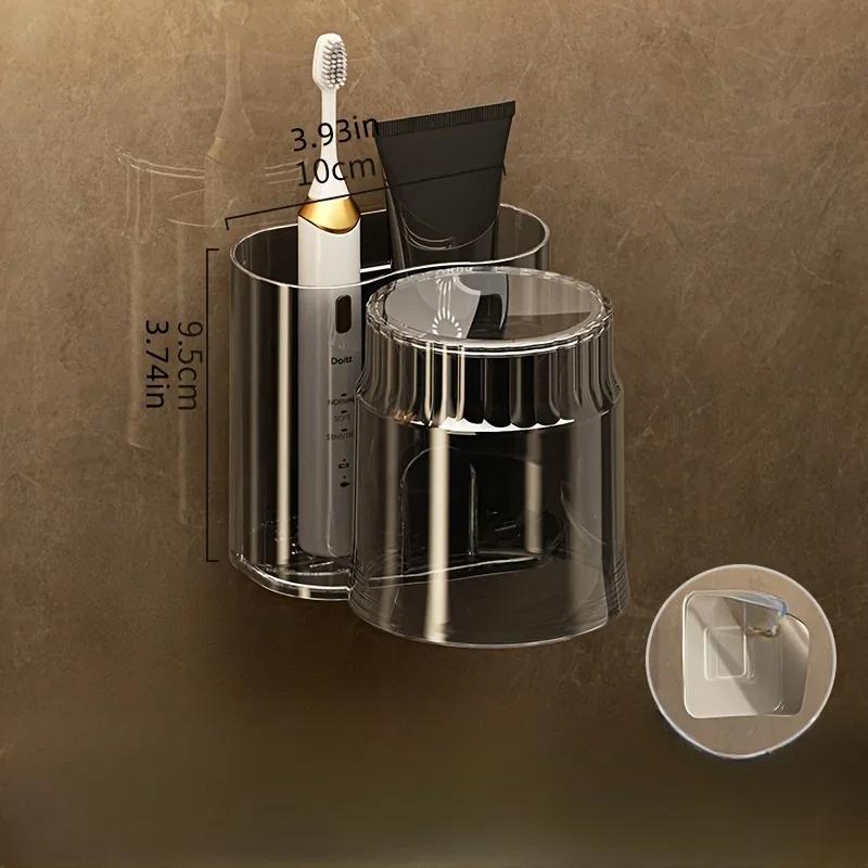 Держатель для зубных щеток со стаканом для полоскания рта, настенная стойка для хранения зубных щеток, органайзер для зубной пасты, держатель, полка для ванных принадлежностей
Держатель для зубных щеток со стаканом для полоскания рта, настенная стойка для хранения зубных щеток, органайзер для зубной пасты, держатель, полка для ванных принадлежностей