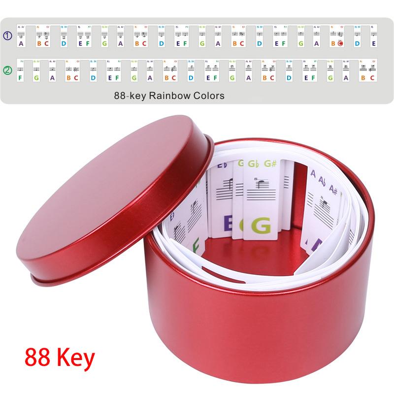 Piano Keyboard Stickers For 88/61 Key Removable Piano Keyboard Note Labels For Beginner Learning Piano Notes Guide Accessories
Piano Keyboard Stickers For 88/61 Key Removable Piano Keyboard Note Labels For Beginner Learning Piano Notes Guide Accessories