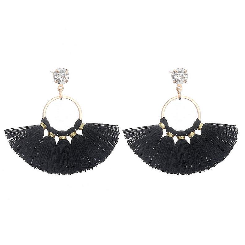 LOVBEAFAS Small Cute Crystal Tassel Drop Dangle Earrings For Girls Delicate Brincos Cotton Fringe Bohemian Earings Women Zircon чорний
LOVBEAFAS Small Cute Crystal Tassel Drop Dangle Earrings For Girls Delicate Brincos Cotton Fringe Bohemian Earings Women Zircon чорний