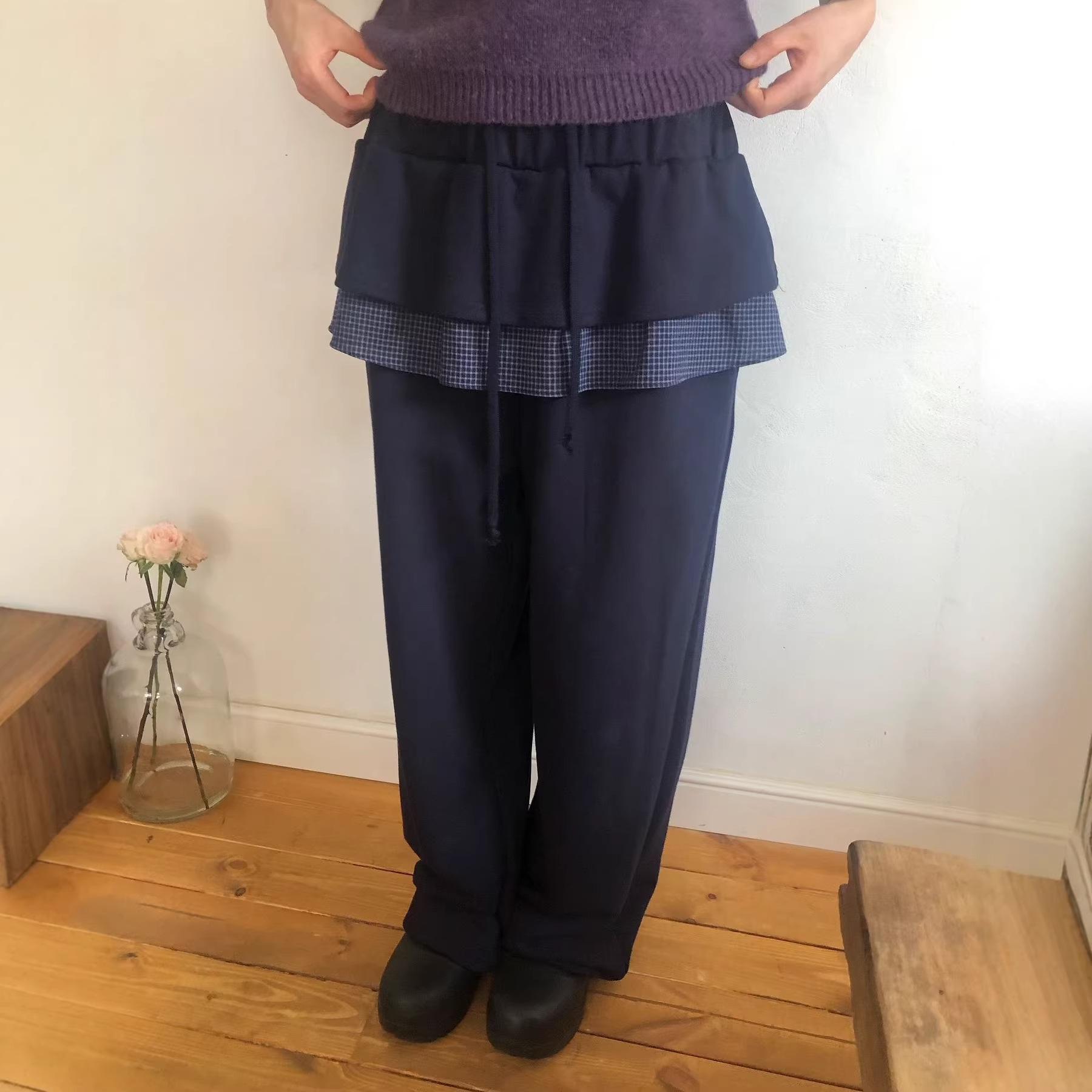 Retro Korean Plaid Color Block Sweatpants - Two-Piece Look for Casual Wear One Size темно-синий
Retro Korean Plaid Color Block Sweatpants - Two-Piece Look for Casual Wear One Size темно-синий