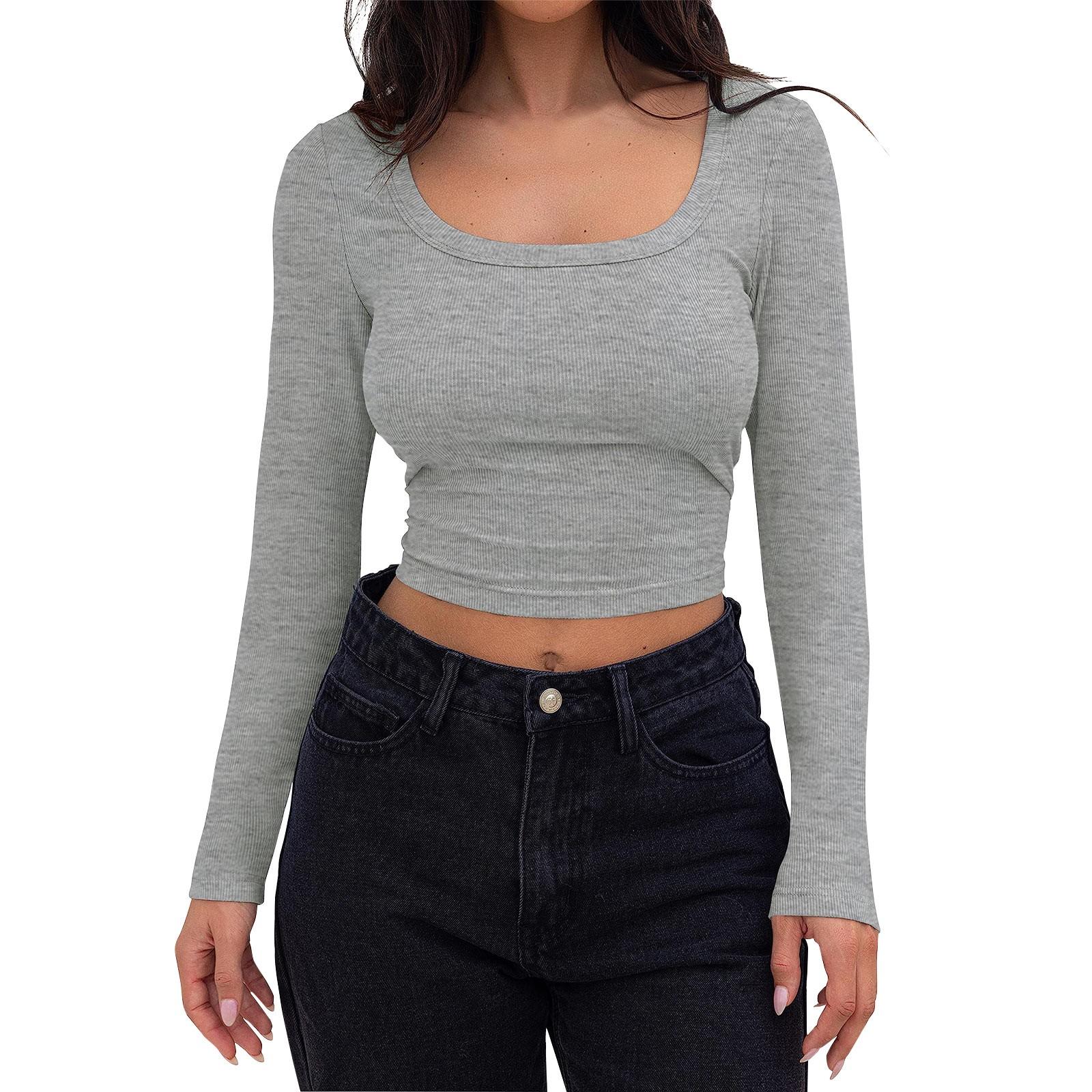 Women s Shirt Blouse Casual Loose Shirts Long Sleeve Crop T-shirts Tee Pullover Tops S
Women s Shirt Blouse Casual Loose Shirts Long Sleeve Crop T-shirts Tee Pullover Tops S