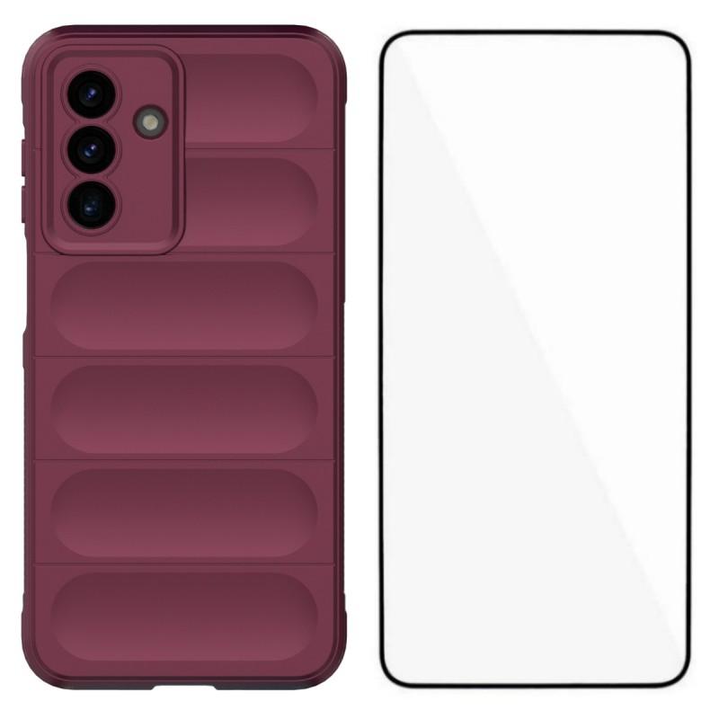 For Samsung Galaxy A17 TPU Case WANLONFENG HD Series Anti Slip Phone Cover with Tempered Glass Wine Red
For Samsung Galaxy A17 TPU Case WANLONFENG HD Series Anti Slip Phone Cover with Tempered Glass Wine Red