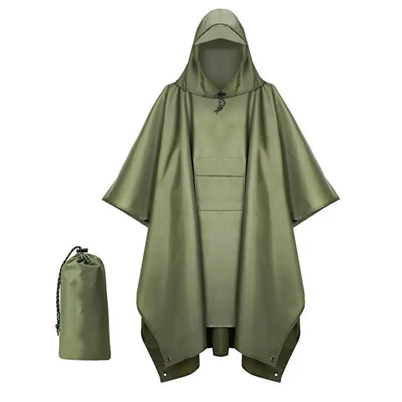 1PC cape raincoat three-in-one cycling hiking hiking off-road multi-functional portable strap one-piece poncho 210*145CM зелений
1PC cape raincoat three-in-one cycling hiking hiking off-road multi-functional portable strap one-piece poncho 210*145CM зелений