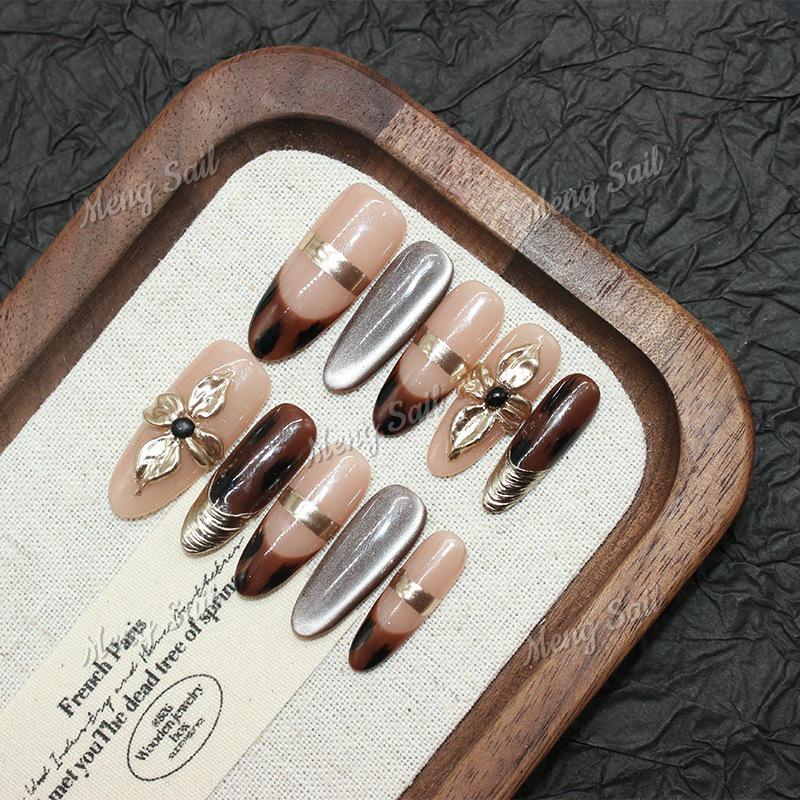 Handmade Mermaid Almond Shell Nails - Detachable, Brightening Coffee Color, High-End Feel Large
Handmade Mermaid Almond Shell Nails - Detachable, Brightening Coffee Color, High-End Feel Large