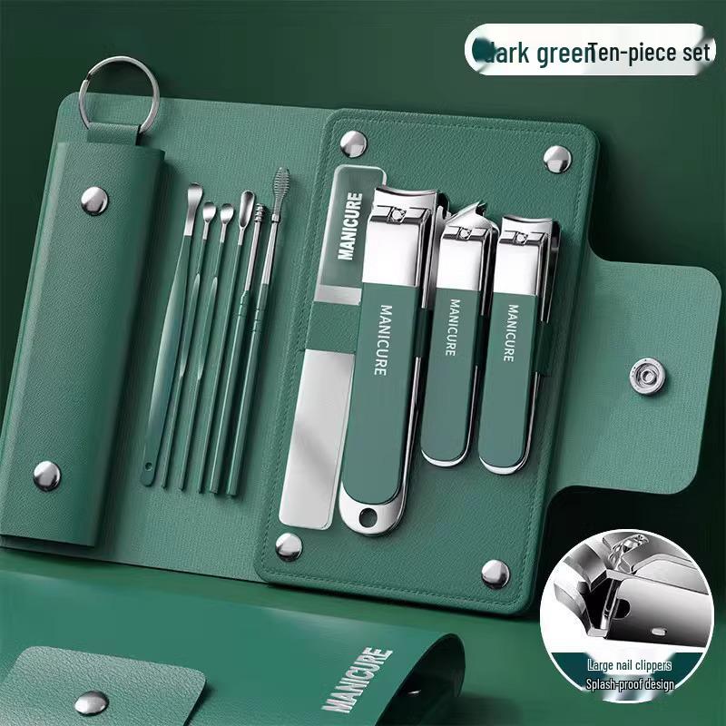10-Piece Anti-Splash Nail Clipper Set: Large Pedicure & Manicure Tools
10-Piece Anti-Splash Nail Clipper Set: Large Pedicure & Manicure Tools