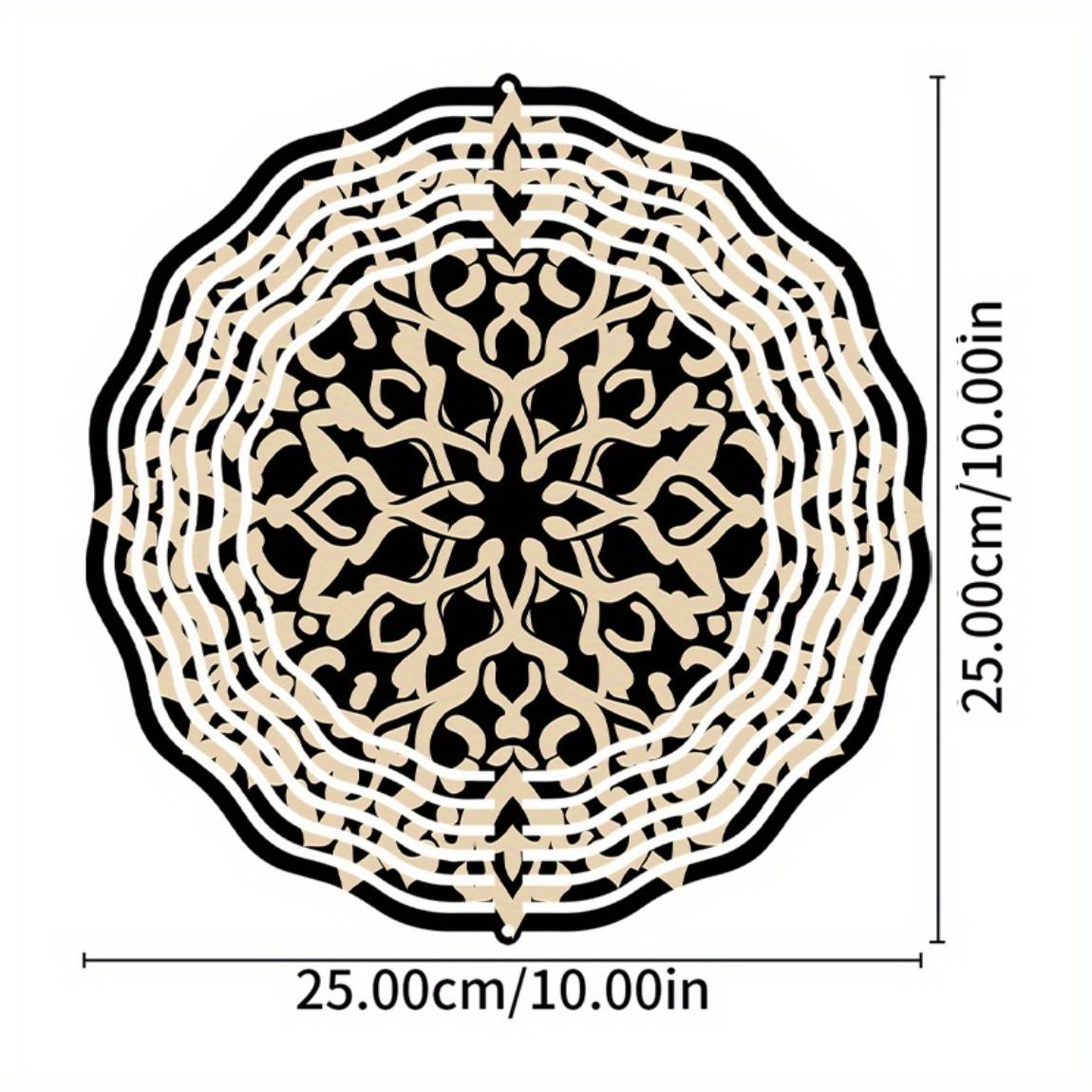 Металлический флюгер 25,4 см с симметричным цветочным узором бежевого и черного цвета – вращающийся на 360° крючок, успокаивающий звук для уличного декора – идеально подходит для патио 01A
Металлический флюгер 25,4 см с симметричным цветочным узором бежевого и черного цвета – вращающийся на 360° крючок, успокаивающий звук для уличного декора – идеально подходит для патио 01A