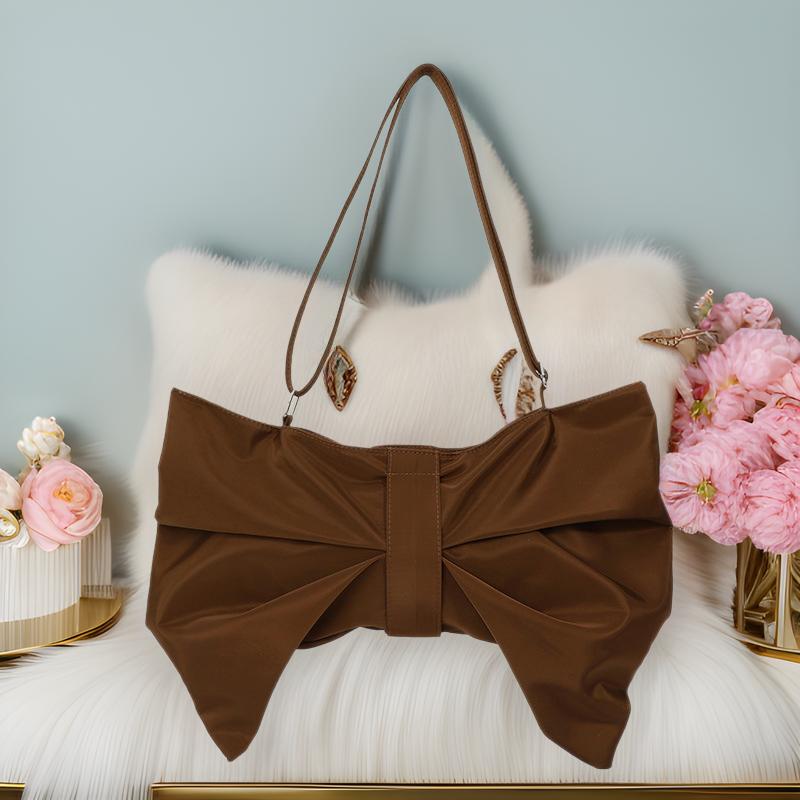 Korean Style Bow Tote Bag Large Capacity Crossbody Shoulder Bag for Women Fashion Nylon Canvas Bag Casual Student Purse 45X33X4CM коричневый
Korean Style Bow Tote Bag Large Capacity Crossbody Shoulder Bag for Women Fashion Nylon Canvas Bag Casual Student Purse 45X33X4CM коричневый