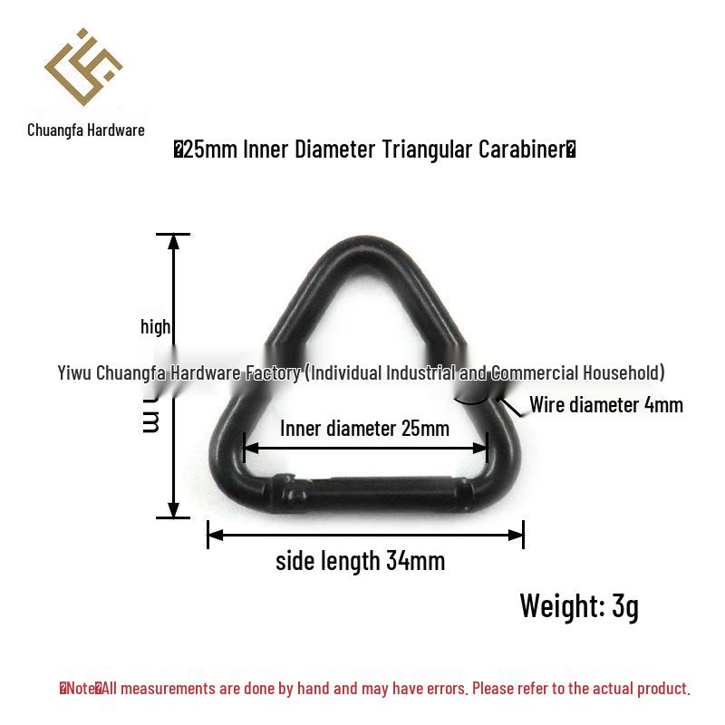 Tactical Aluminum Triangle Carabiner Keychain Backpack Buckle
Tactical Aluminum Triangle Carabiner Keychain Backpack Buckle