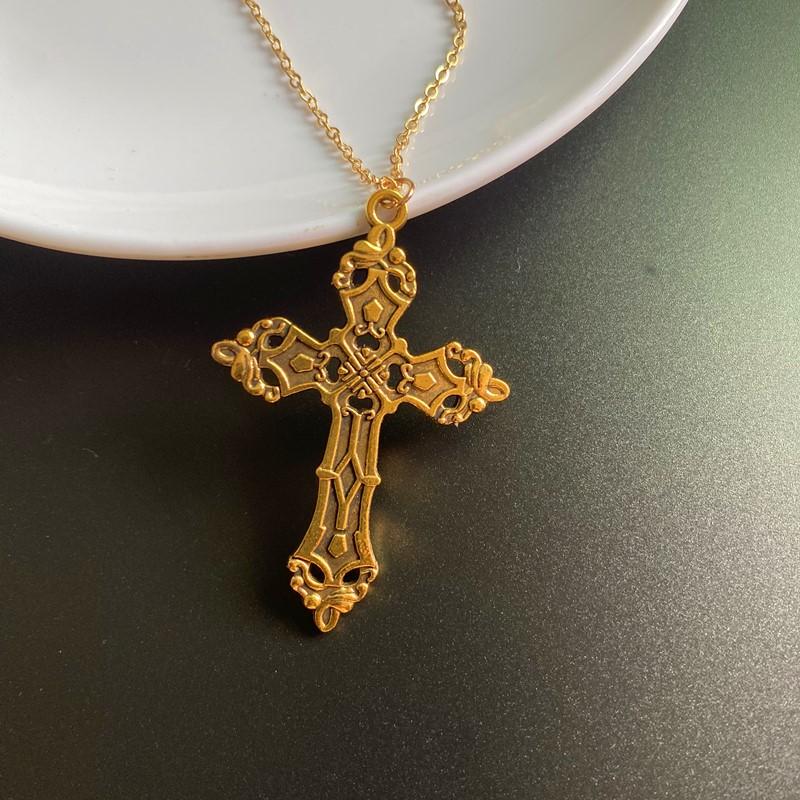 Vintage Cross Necklace for Men Golden Copper Color Goth Accessories Gothic Grunge Male Neck Long Chain Summer Aesthetic Gifts
Vintage Cross Necklace for Men Golden Copper Color Goth Accessories Gothic Grunge Male Neck Long Chain Summer Aesthetic Gifts