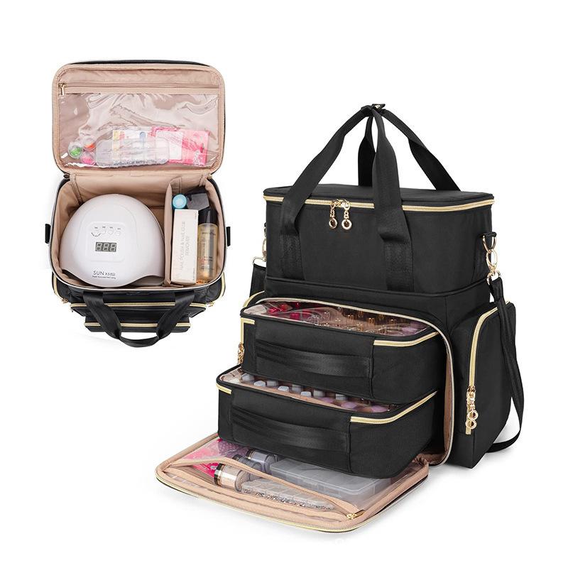 Nail Artist Bag Portable Nail Polish Storage Bag Manicure Kit Case With 2 Removable Cases Storage Bag Essential Oil Storage Box Set
Nail Artist Bag Portable Nail Polish Storage Bag Manicure Kit Case With 2 Removable Cases Storage Bag Essential Oil Storage Box Set