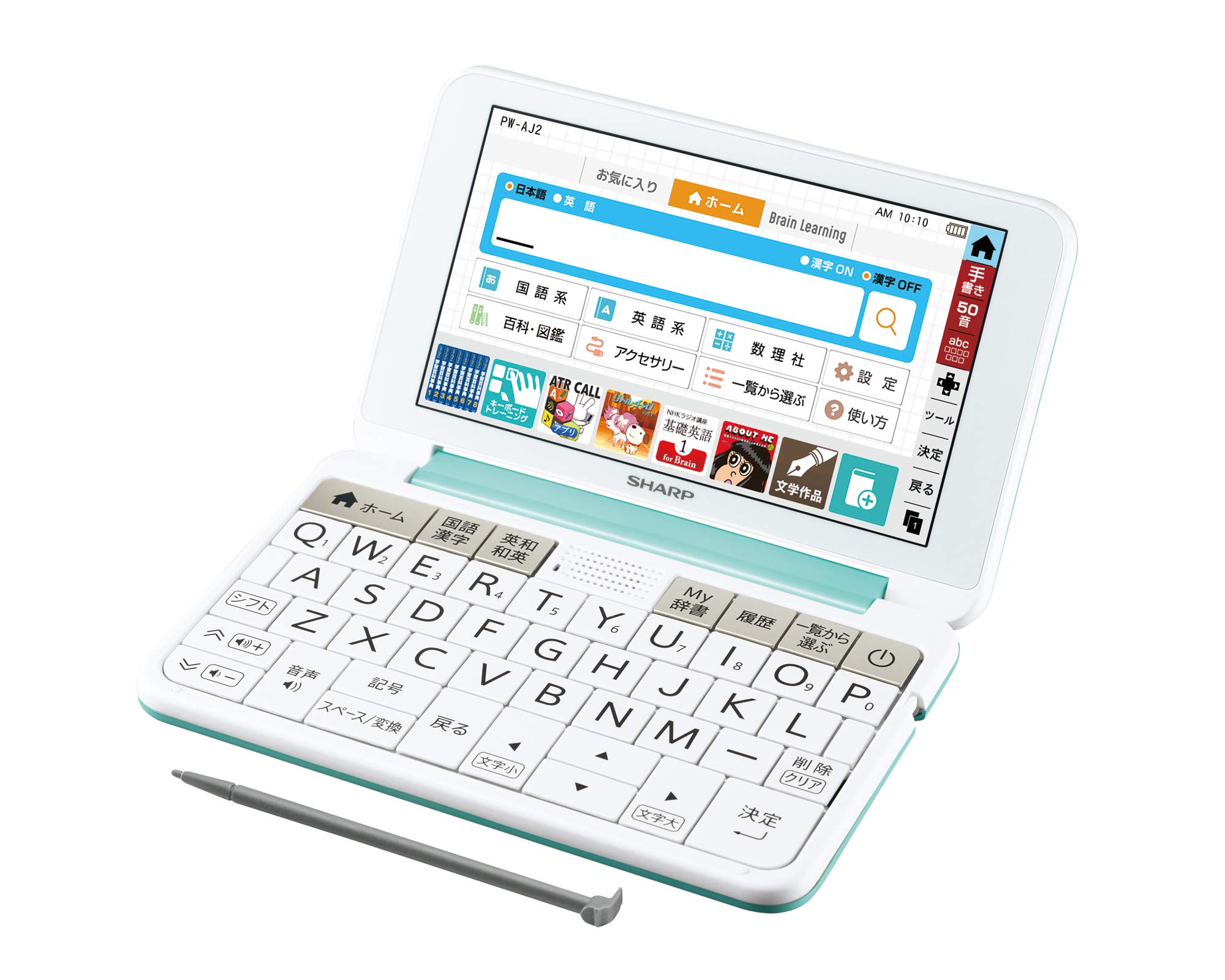 Sharp Brain Electronic Dictionary for Junior High School 150 Fall 2019 Students, Contents, Green, Model, PW-AJ2-G зелений
Sharp Brain Electronic Dictionary for Junior High School 150 Fall 2019 Students, Contents, Green, Model, PW-AJ2-G зелений