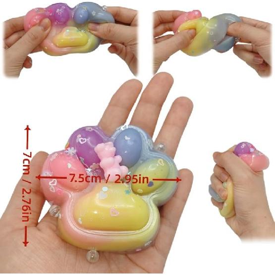 2 Pcs Squeeze Toys Handmade Cat Paw Squishy, Lifelike Rainbow Squeeze Paw, Cute Soft Squishy for Stress Relief & Goodie Bag Stuffers, Fidget Toys Colorful
2 Pcs Squeeze Toys Handmade Cat Paw Squishy, Lifelike Rainbow Squeeze Paw, Cute Soft Squishy for Stress Relief & Goodie Bag Stuffers, Fidget Toys Colorful