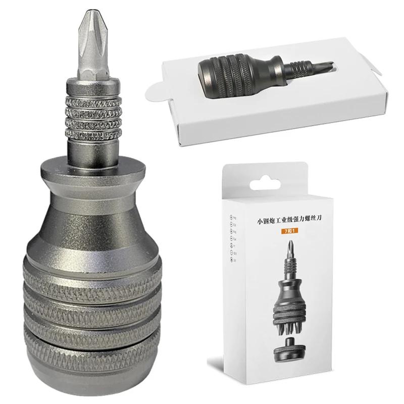 7 in 1 Mini Screwdriver EDC Titanium Alloy Screwdriver S2 Torx Phillips Screw Driver Bit Kit Portable Home Repair Tool
7 in 1 Mini Screwdriver EDC Titanium Alloy Screwdriver S2 Torx Phillips Screw Driver Bit Kit Portable Home Repair Tool