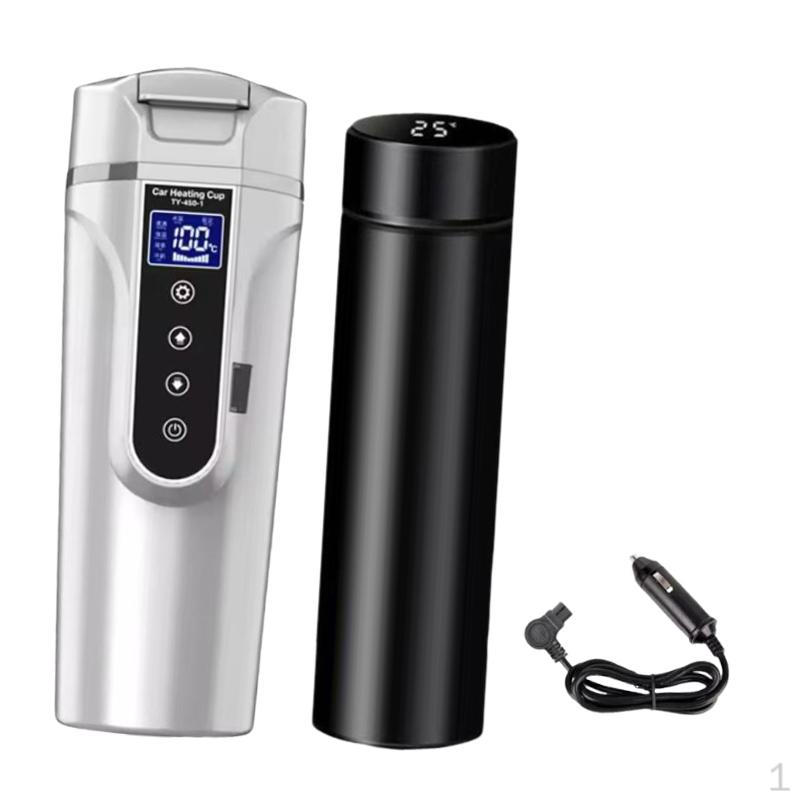 12 В 24 В автомобильный чайник с подогревом кружка с изолированным стаканом подогрев питьевая чашка белый