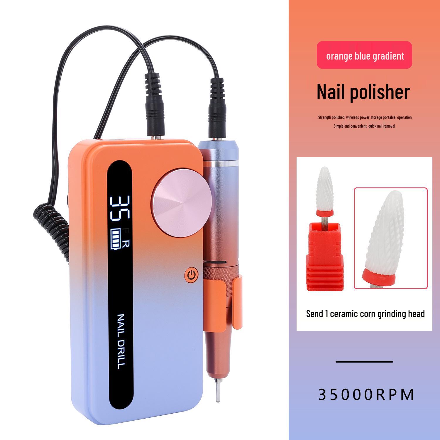 Высокоскоростная перезаряжаемая маникюрная машинка с длительным временем работы от аккумулятора - Профессиональная электрическая пилка и средство для удаления лака
Высокоскоростная перезаряжаемая маникюрная машинка с длительным временем работы от аккумулятора - Профессиональная электрическая пилка и средство для удаления лака