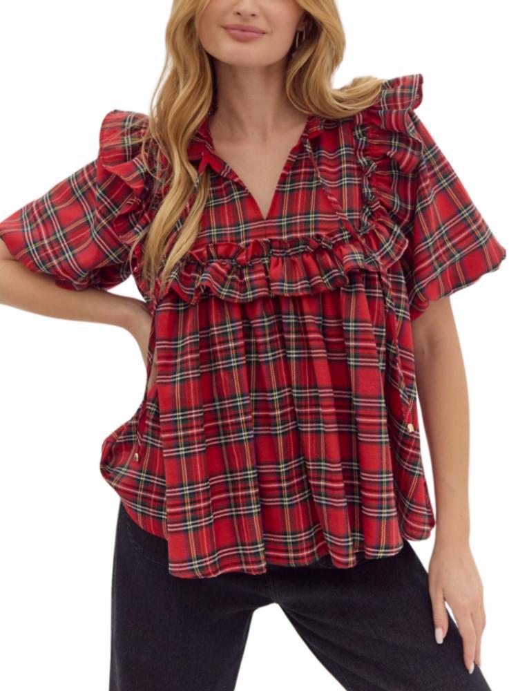 2026 Elegant Plaid High Neck Mid-Sleeve Striped Shirt Medium красный
2026 Elegant Plaid High Neck Mid-Sleeve Striped Shirt Medium красный