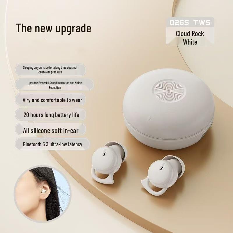 Q26S Ultra-Small Bluetooth In-Ear Headset: True Wireless, Noise-Cancelling, Mini Design for Sleeping
Q26S Ultra-Small Bluetooth In-Ear Headset: True Wireless, Noise-Cancelling, Mini Design for Sleeping