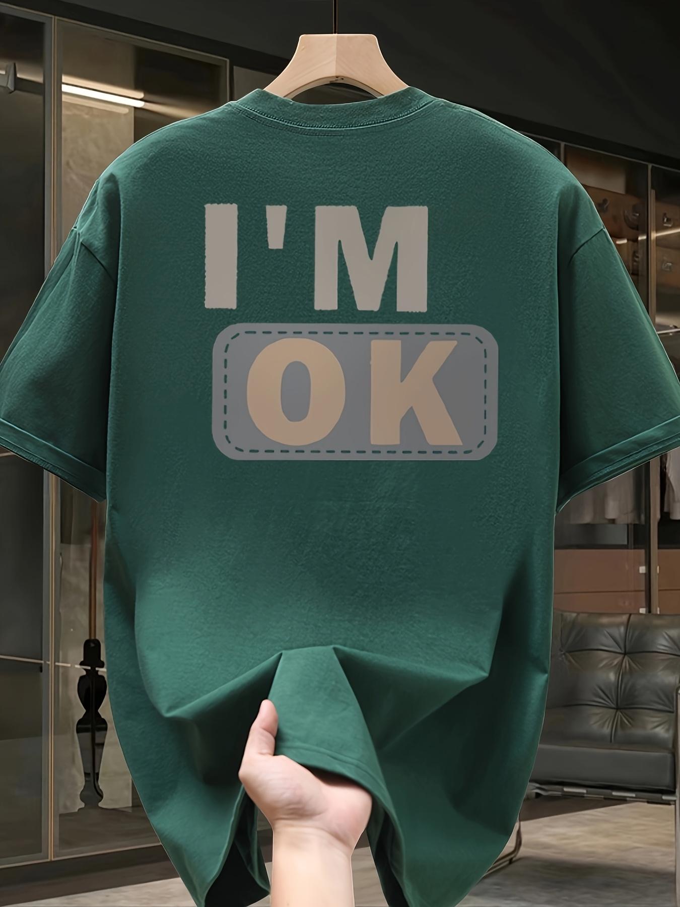 Men s summer 100 cotton fashionable casual sports loose fashion I m OK letter printed round neck short sleeved T-shirt top 5XL різнокольоровий
Men s summer 100 cotton fashionable casual sports loose fashion I m OK letter printed round neck short sleeved T-shirt top 5XL різнокольоровий