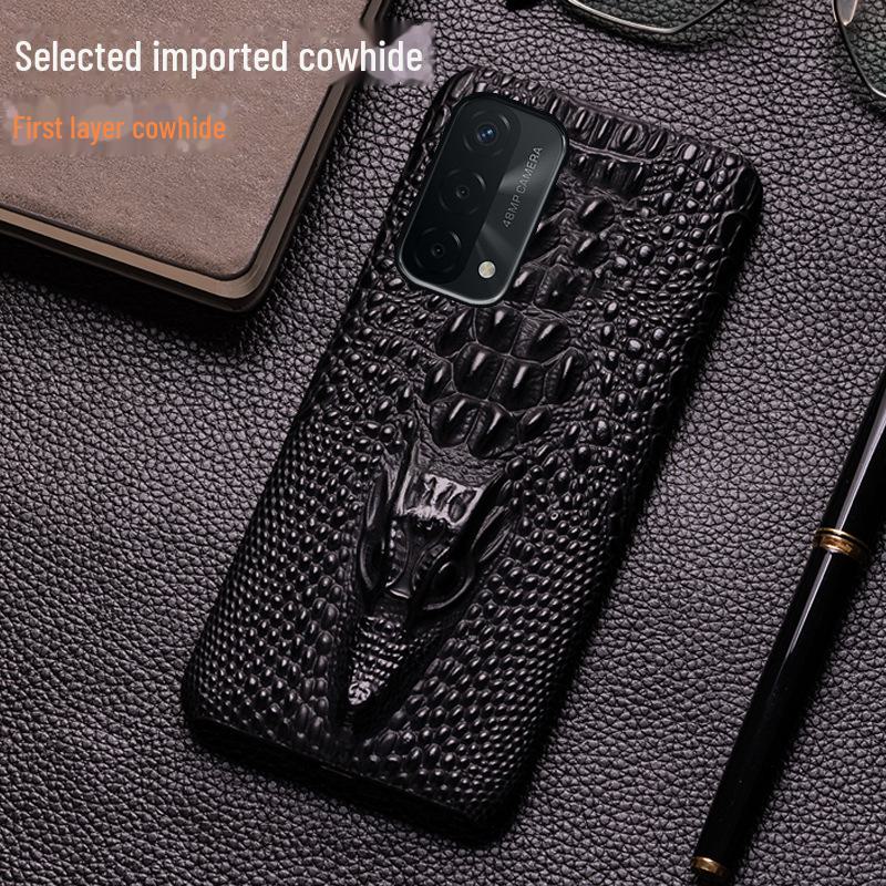 OPPO A93/A93s/A96/A97 Cowhide Dragon Head Pattern Leather Phone Case - Half Cover, Genuine Leather Protective Cover A55 кавовий
OPPO A93/A93s/A96/A97 Cowhide Dragon Head Pattern Leather Phone Case - Half Cover, Genuine Leather Protective Cover A55 кавовий