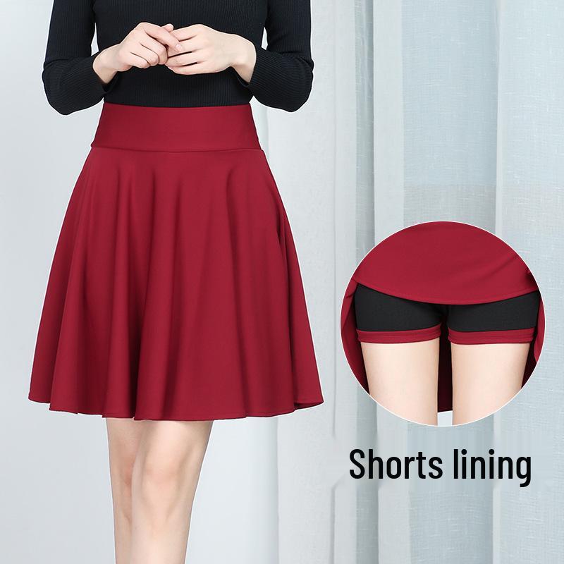 Women s Black High Waist A-Line Midi Skirt: Elastic, Pleated, Anti-Exposure, Big Swing Skirt for Spring and Autumn. XXL вина червоного кольору
Women s Black High Waist A-Line Midi Skirt: Elastic, Pleated, Anti-Exposure, Big Swing Skirt for Spring and Autumn. XXL вина червоного кольору