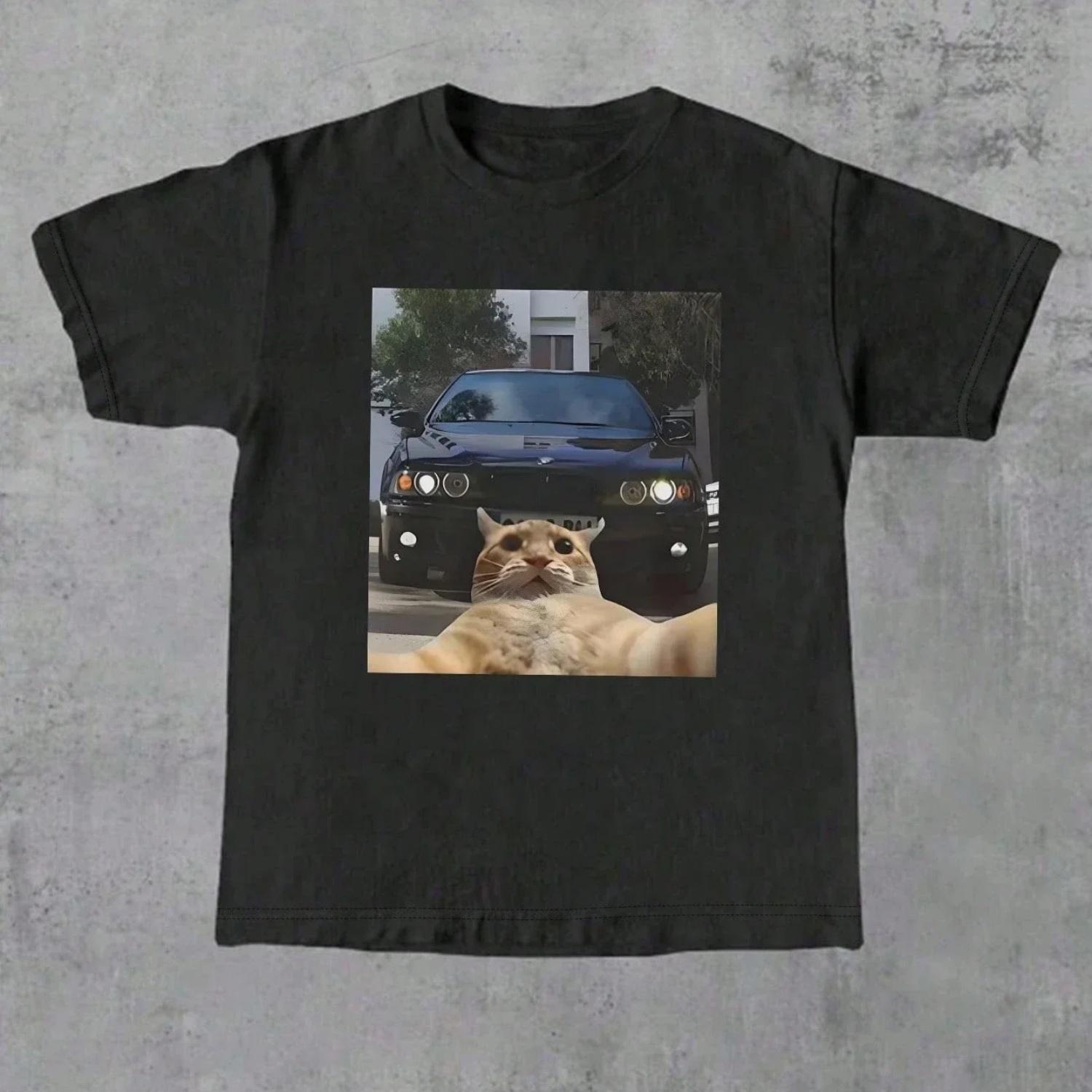 Cute Cat Selfie Meme Printed Trendy Creativity T-Shirt Fashion Funny Round Neck T-shirt s Clothes Casual Clothing Y2k Top S чёрный
Cute Cat Selfie Meme Printed Trendy Creativity T-Shirt Fashion Funny Round Neck T-shirt s Clothes Casual Clothing Y2k Top S чёрный
