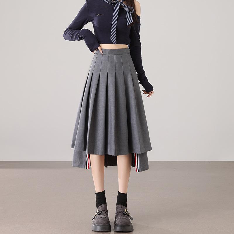 Classic Women s High-Low Hem Pleated Long Skirt in Solid Colors XL сірий колір
Classic Women s High-Low Hem Pleated Long Skirt in Solid Colors XL сірий колір