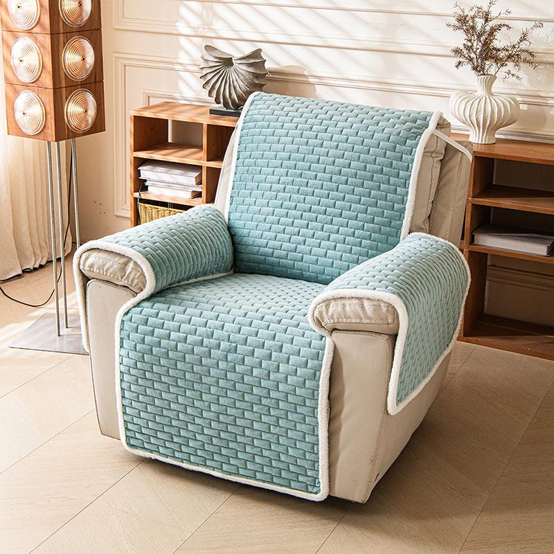 Thick Plush Recliner Sofa Cover 1 Seater Plaid Pattern Armchair Slipcovers Washable Relax Recliner Chair Protector Home Decor
Thick Plush Recliner Sofa Cover 1 Seater Plaid Pattern Armchair Slipcovers Washable Relax Recliner Chair Protector Home Decor