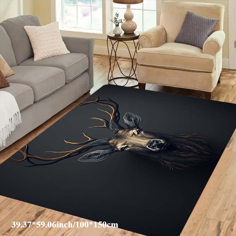 Flannel Printed Deer Head Rug Wildlife Art Design Soft Fleece Bath Mat Bathroom Carpet Nature Decor Rugs 60x90cm
Flannel Printed Deer Head Rug Wildlife Art Design Soft Fleece Bath Mat Bathroom Carpet Nature Decor Rugs 60x90cm