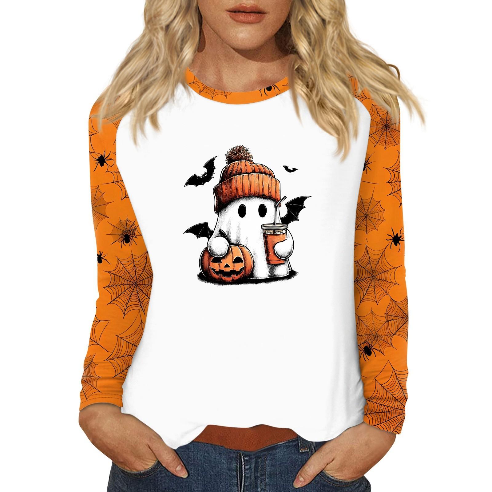 Women s T Shirt Halloween Print Long Sleeve Daily Fashion Basic Round Neck Raglan Sleeve Top XXL
Women s T Shirt Halloween Print Long Sleeve Daily Fashion Basic Round Neck Raglan Sleeve Top XXL