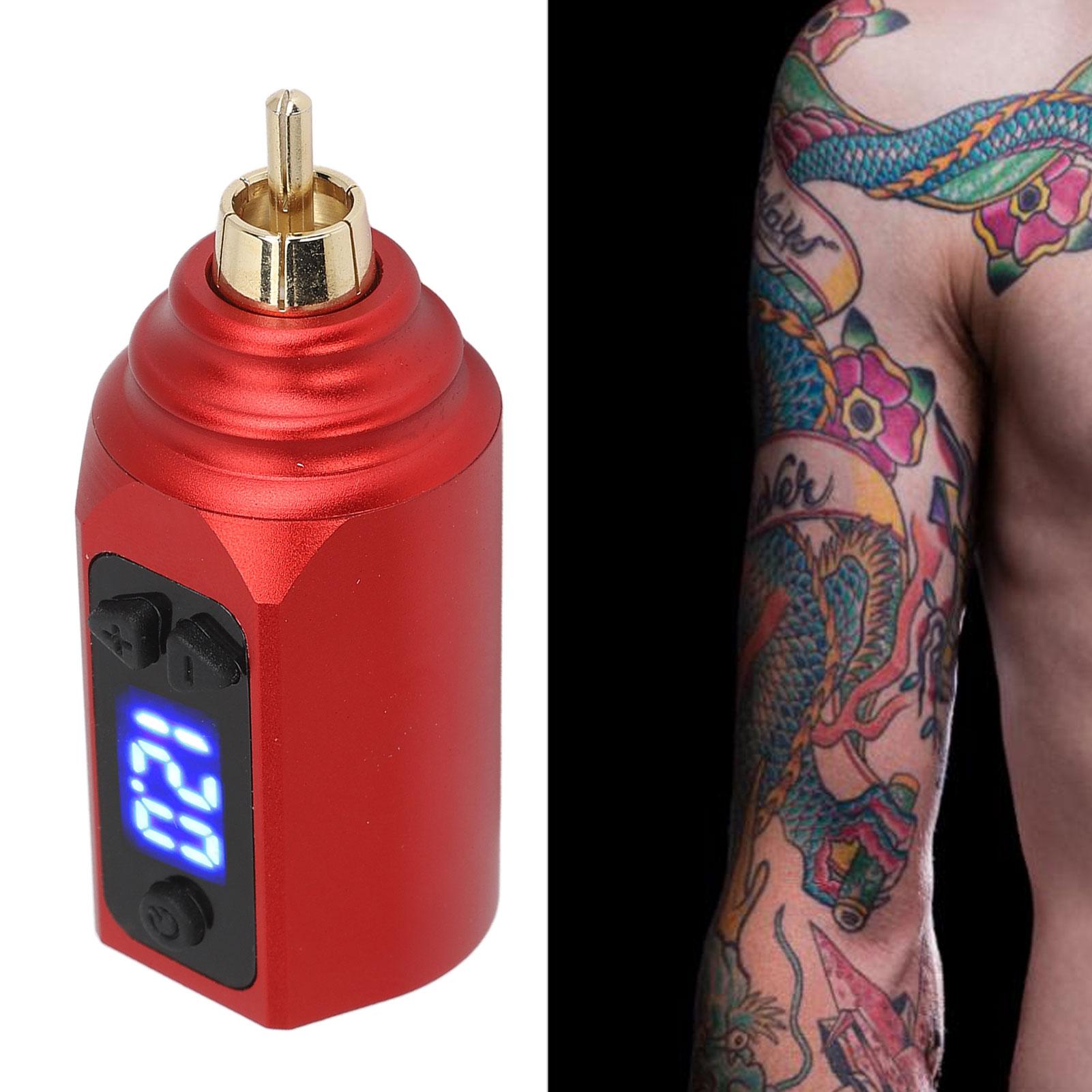 Tattoo Wireless Power Supply LED Display USB Rechargeable 1500mAh Tattoo Pen Battery Adjustable Voltage RCA Power Supply Red
Tattoo Wireless Power Supply LED Display USB Rechargeable 1500mAh Tattoo Pen Battery Adjustable Voltage RCA Power Supply Red