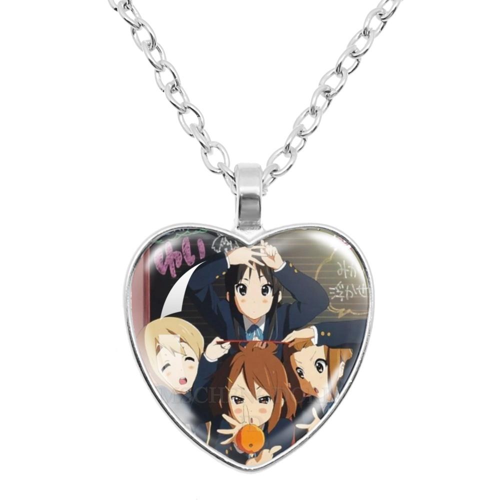 K-ON! Anime Heart Shape Pendant Necklace - Hirasawa Yui Mio Ritsu Tsumugi Azusa Characters Jewelry Gift for Fans
K-ON! Anime Heart Shape Pendant Necklace - Hirasawa Yui Mio Ritsu Tsumugi Azusa Characters Jewelry Gift for Fans