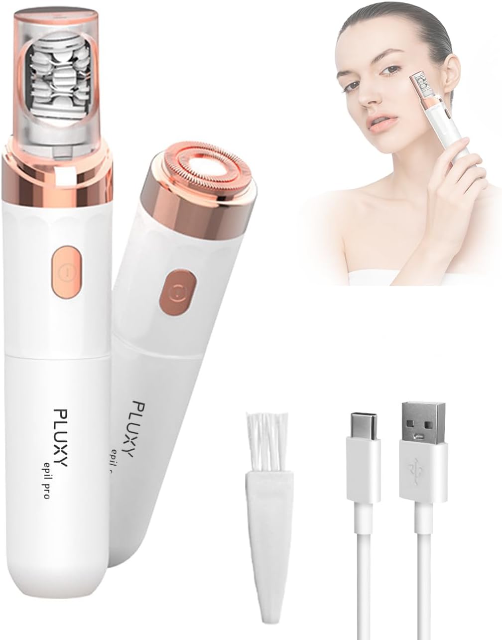 3.0 Women Face Epilator, 2-in-1 Epilator & Trimmer, Cordless Rechargeable Hair Removal for Upper Lip, Chin, Bikini & Legs, Wet & United States
3.0 Women Face Epilator, 2-in-1 Epilator & Trimmer, Cordless Rechargeable Hair Removal for Upper Lip, Chin, Bikini & Legs, Wet & United States