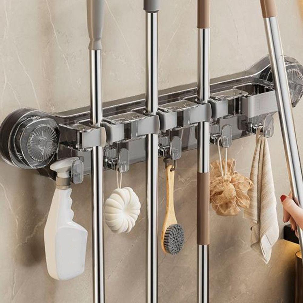 Reusable Mop Broom Holder Wall Hanging Mop Clamp Multifunctional Mop Clip Rack Bathroom прозорий
Reusable Mop Broom Holder Wall Hanging Mop Clamp Multifunctional Mop Clip Rack Bathroom прозорий