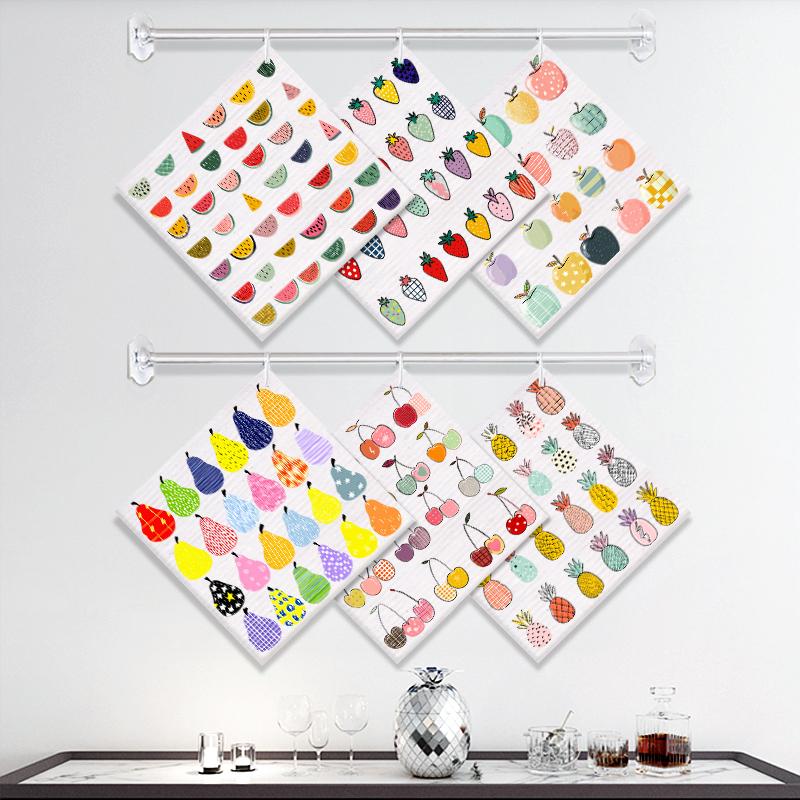 6 шт. Шведские салфетки для мытья посуды с фруктовым принтом, экологичные многоразовые кухонные полотенца, абсорбирующая кухонная чистящая салфетка, моющиеся тряпки для мытья посуды 6 PCS
6 шт. Шведские салфетки для мытья посуды с фруктовым принтом, экологичные многоразовые кухонные полотенца, абсорбирующая кухонная чистящая салфетка, моющиеся тряпки для мытья посуды 6 PCS