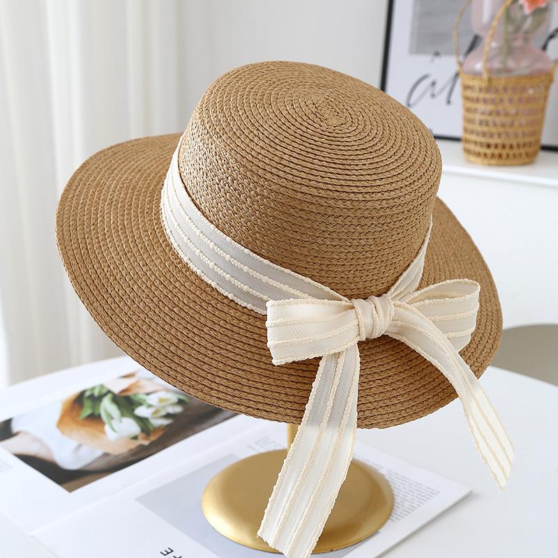 New Women Summer Japanese Sweet Bucket Hat Breathable Sun Hat Elegant Flat Top Hat Visor Bowknot Casual Beach Cap 55-57cm
New Women Summer Japanese Sweet Bucket Hat Breathable Sun Hat Elegant Flat Top Hat Visor Bowknot Casual Beach Cap 55-57cm