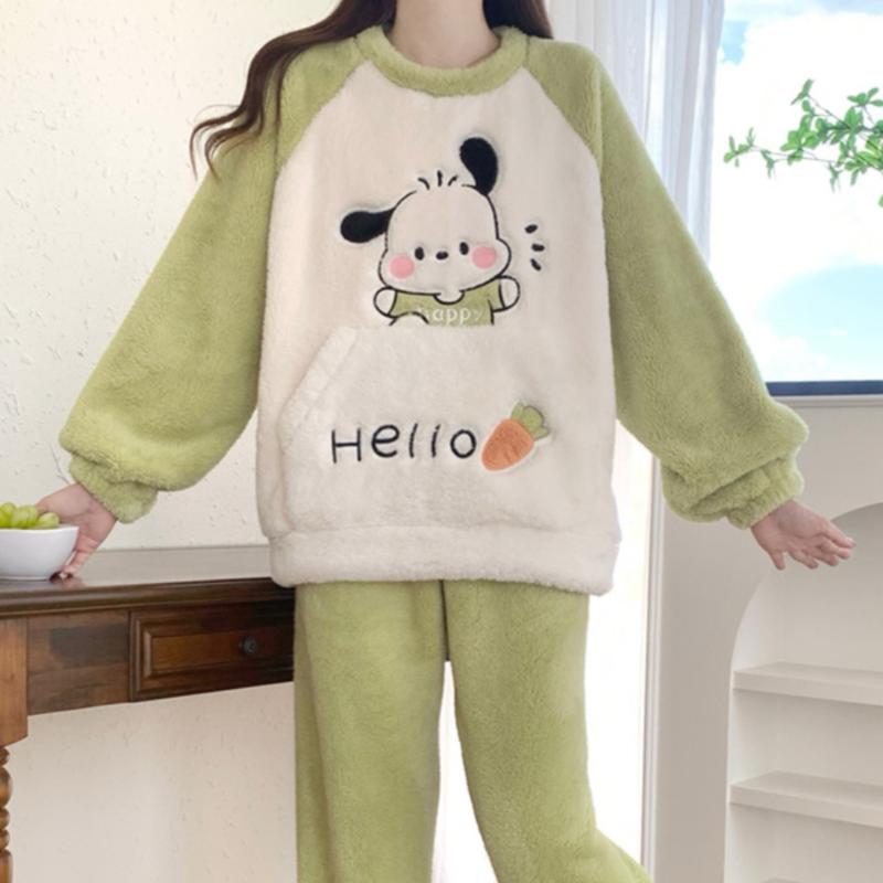 Coral Velvet Pajamas Winter Warm Thickened Polar Fleece Cartoon Two-piece Women s Pajamas Home Wear Set M
Coral Velvet Pajamas Winter Warm Thickened Polar Fleece Cartoon Two-piece Women s Pajamas Home Wear Set M