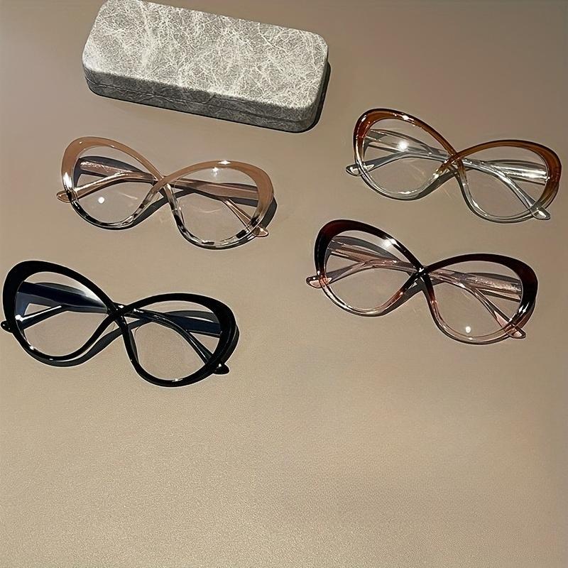 4pcs of Round Butterfly Frame Plain Plain Fashionable Versatile Women S Glasses
4pcs of Round Butterfly Frame Plain Plain Fashionable Versatile Women S Glasses