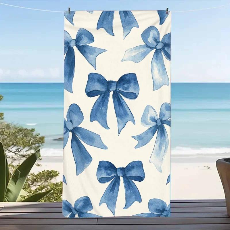 Oversized Minimalist Blue Bow Beach Towel, Lightweight Perfect for Beach Pool Camping Travel W30*H60(CM)
Oversized Minimalist Blue Bow Beach Towel, Lightweight Perfect for Beach Pool Camping Travel W30*H60(CM)